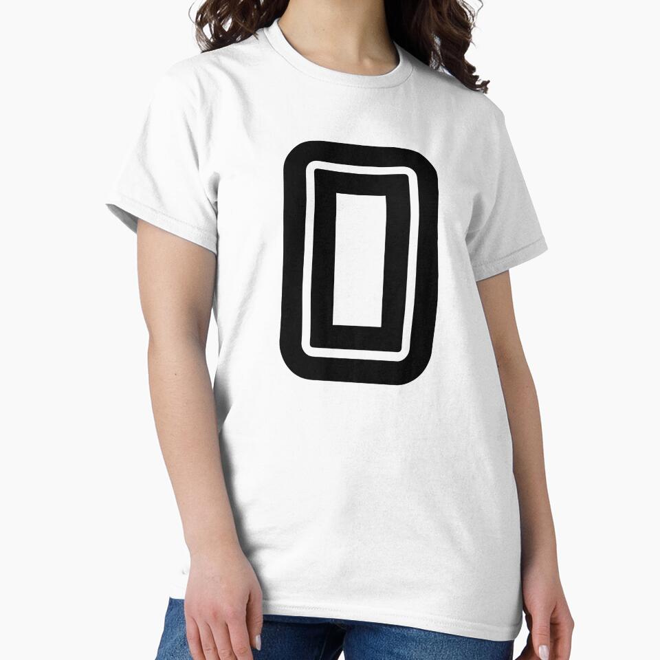 No. 0 / Player Number Zero / Football Player Number 0 (Black) by STUDIO-72