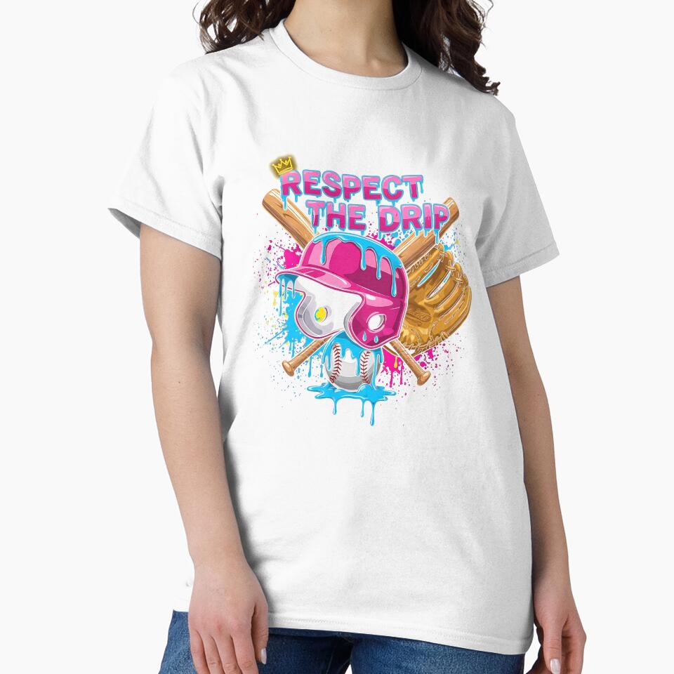 Baseball Drip Ice Cream Drip Youth Boys Baseball by facegm