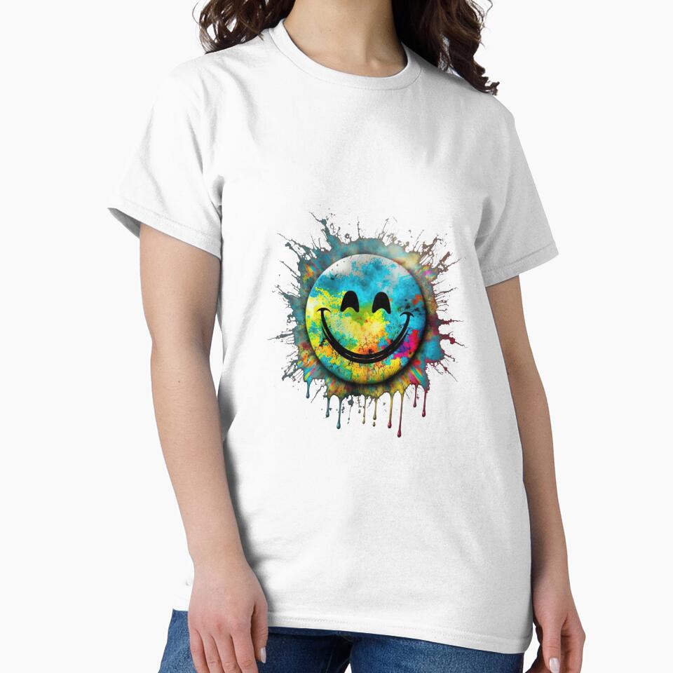 Splashy 1970 Tie Dye Smiley by WilderMinds