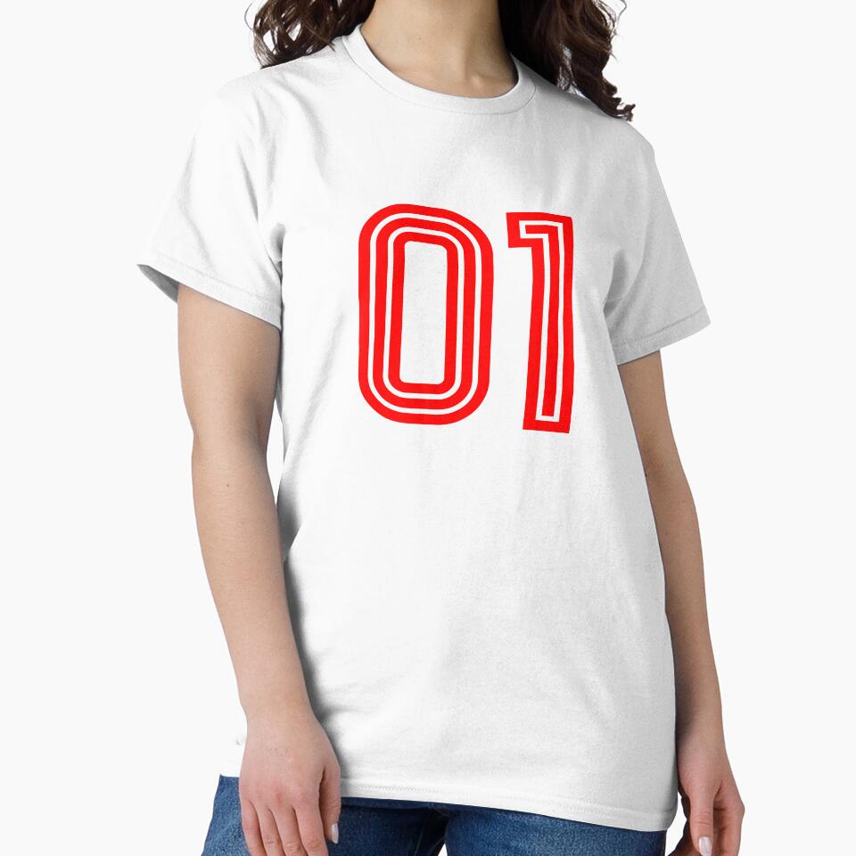 Number 01, Red One by Jeallan Designs