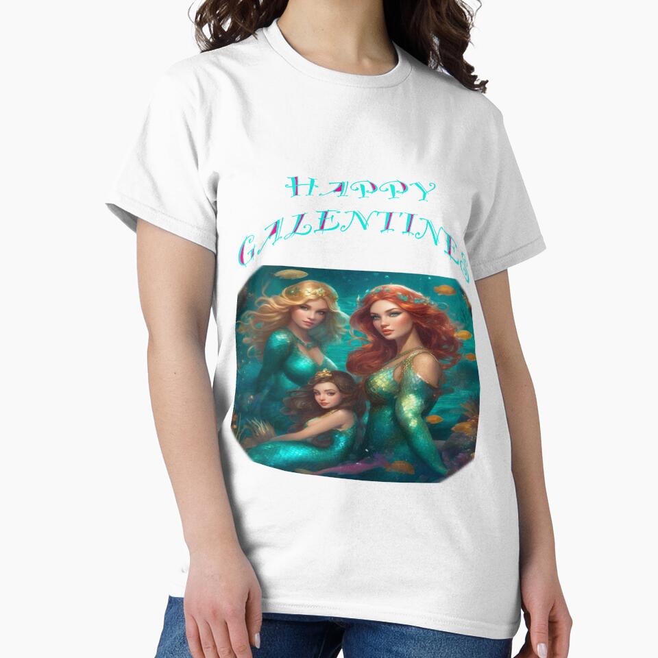 3 Mermaids posing for Galentines card, perfect gift idea for Galentines day by sailorsam1805
