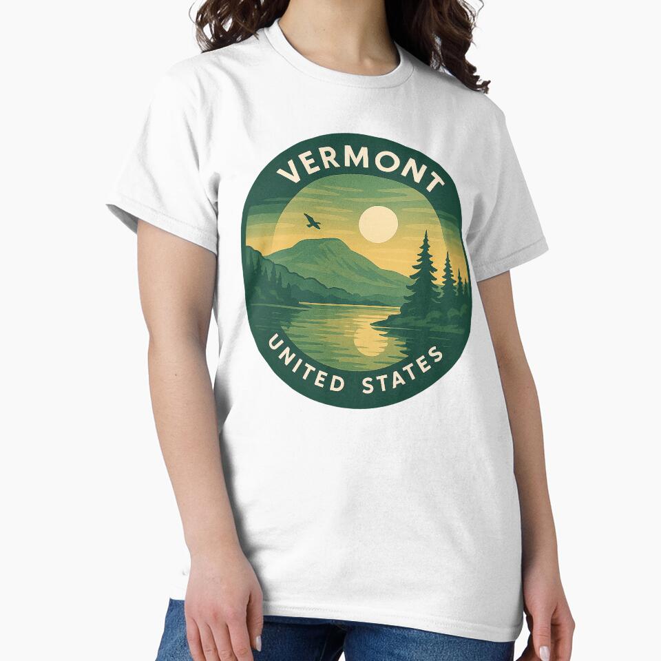 Vermont USA Vintage Travel by Thistle-TShop