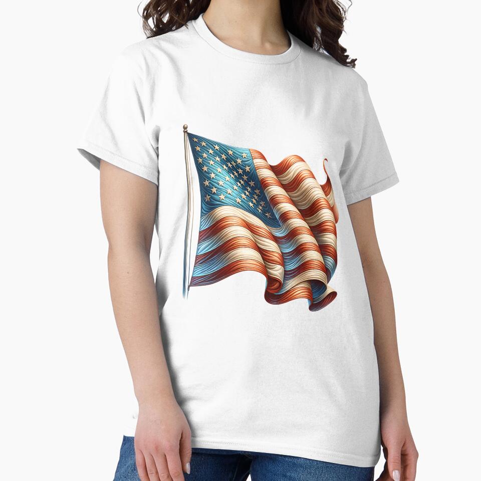 Patriotic Stars and Stripes – American Flag Artwork by artedigital99