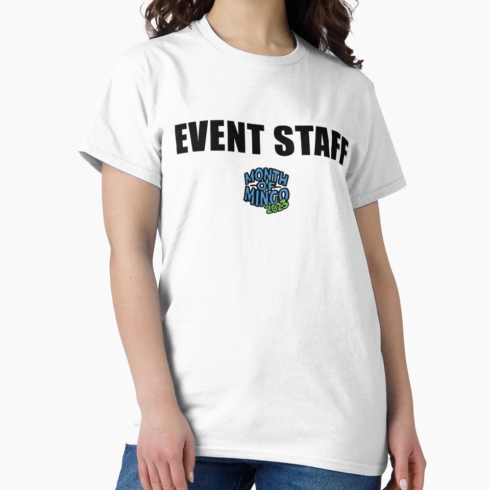 Month of Mingo EVENT STAFF Shirt (Black Text) 2023 by connor-maitland