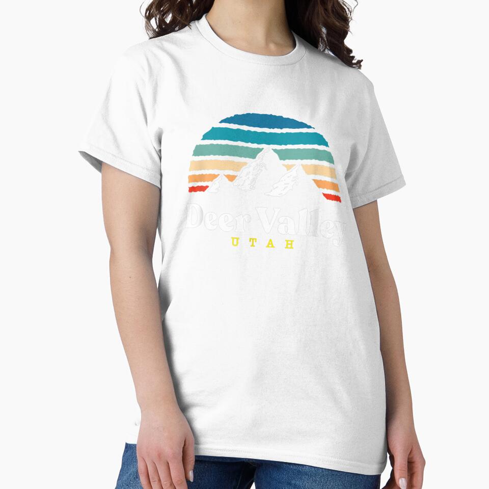 Deer Valley Utah USA Ski Resort 1980s Retro by DeannaMarks