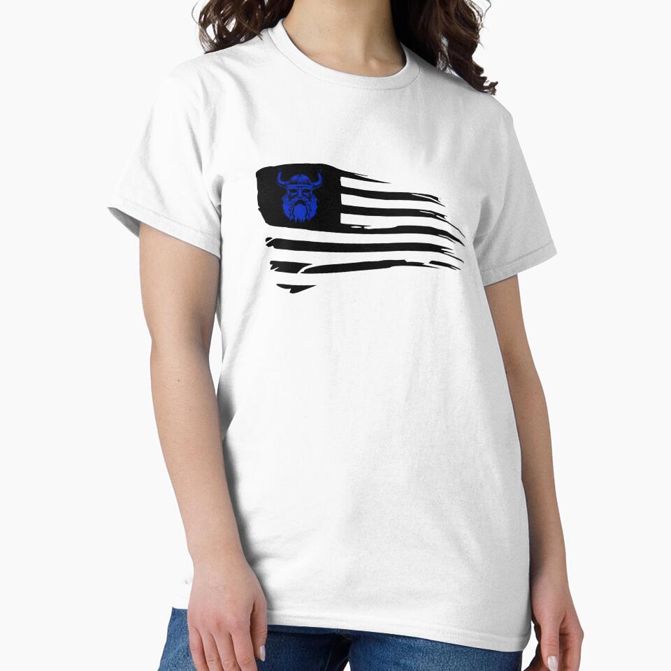 Viking distressed American Flag design by bigindian77