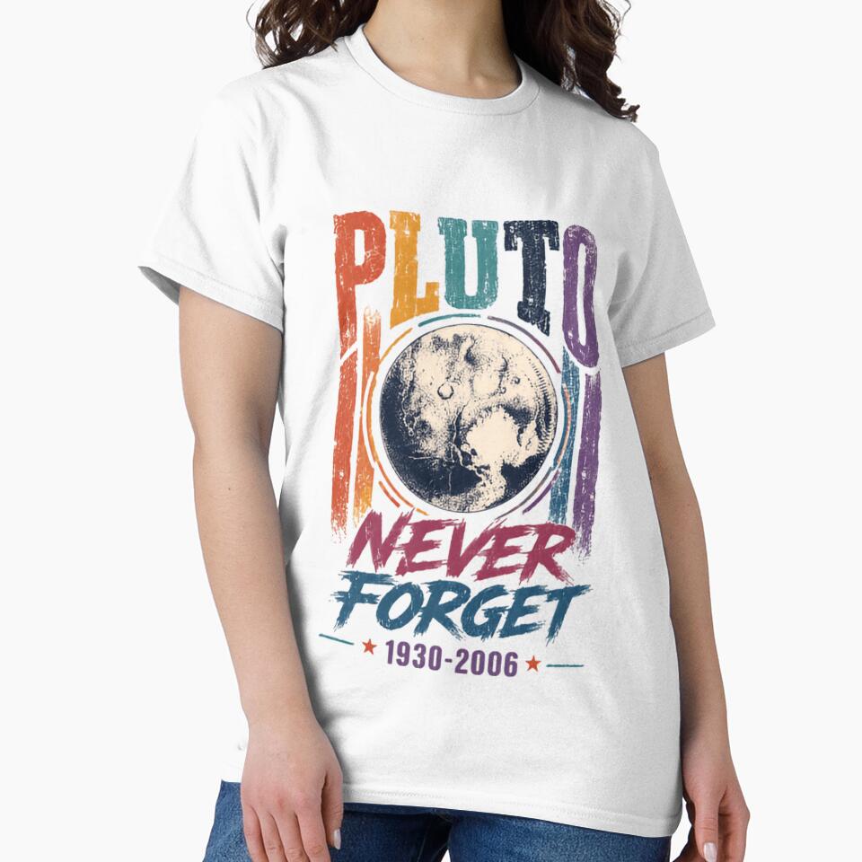 Pluto Never Forget 1930-2006 Planet Astronomy Space Science Lover by SkeletonsDanger