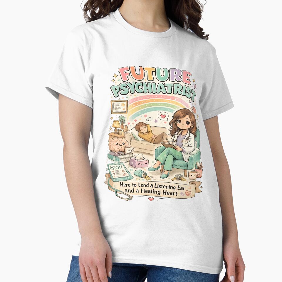 Future Psychiatrist Classic T-Shirt Medical Students by Lulu Shop