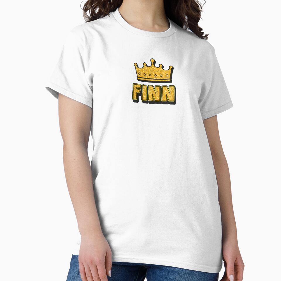 Finn Personalized Name With Crown - Cool & Funny Custom Gift for Men and Boys by Oussinc