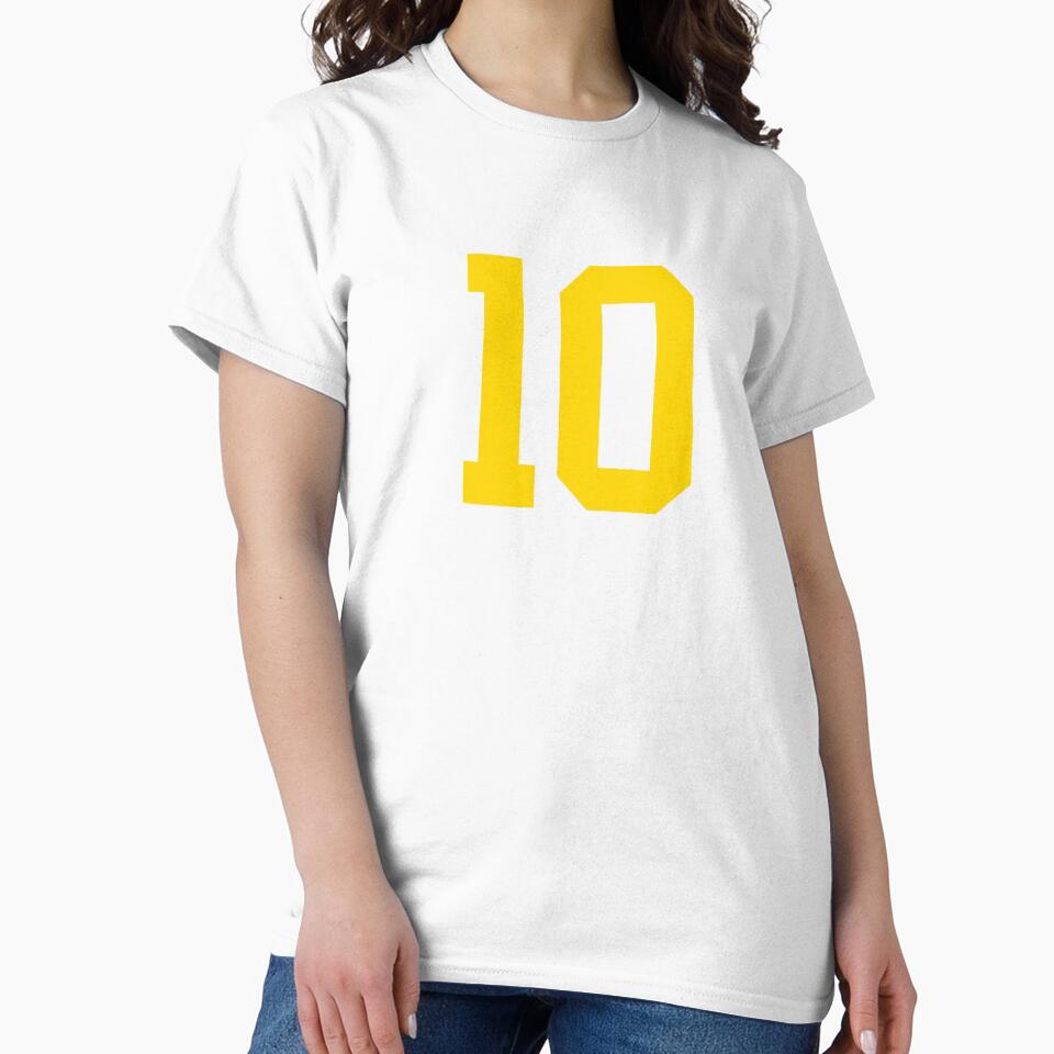 Bold Yellow Sports Number 10 by NECHSTORE