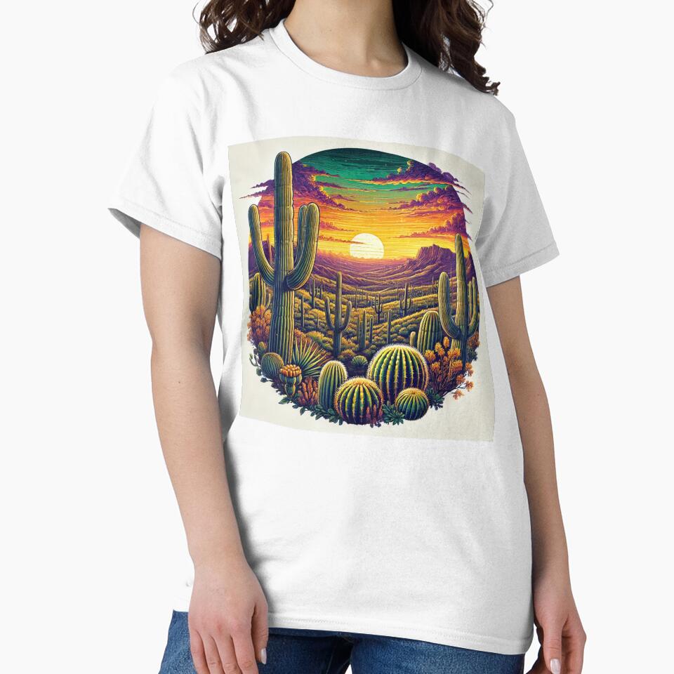 Desert Sunset - Cactus Paradise by Meta2Physical
