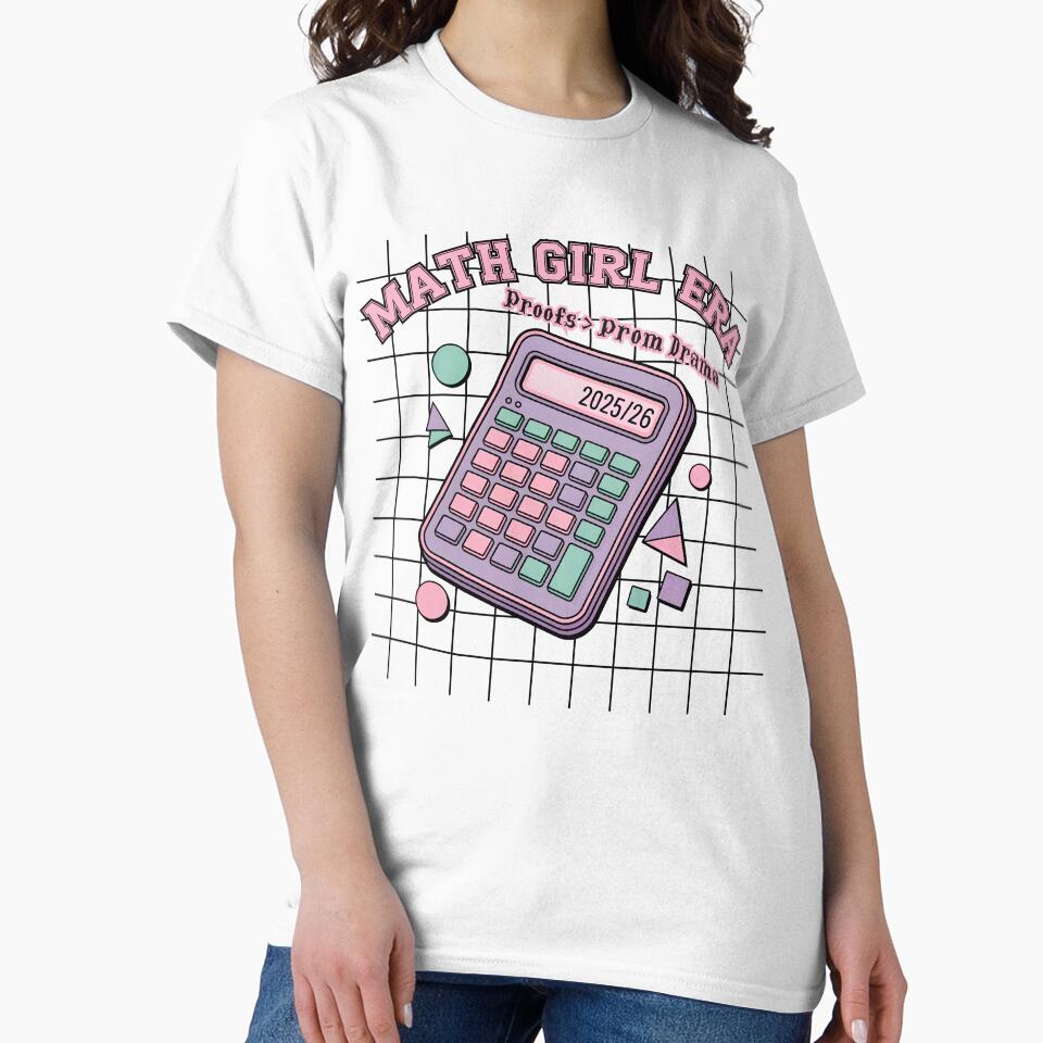 Math Girl Era – Cute Pastel Calculator Design (Class of 2025/26) by PeteLawliiet