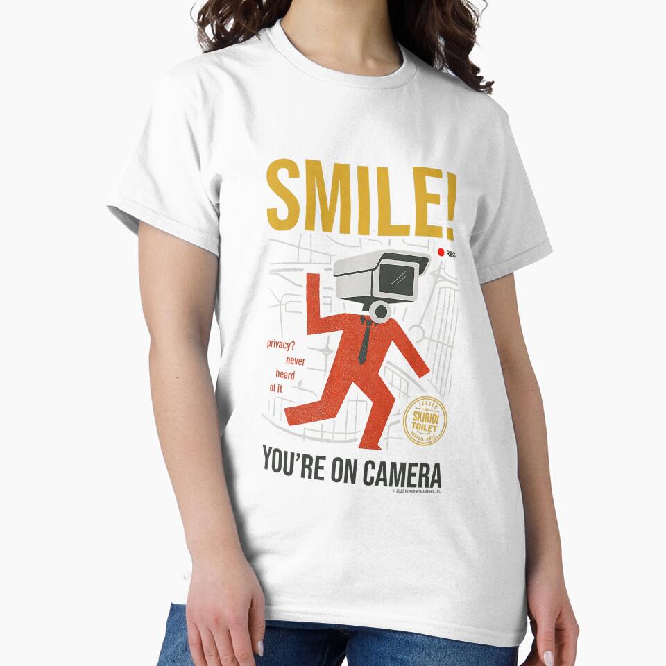 Skibidi Toilet Smile Camera Meme Graphic Poster Design by aliciabbja