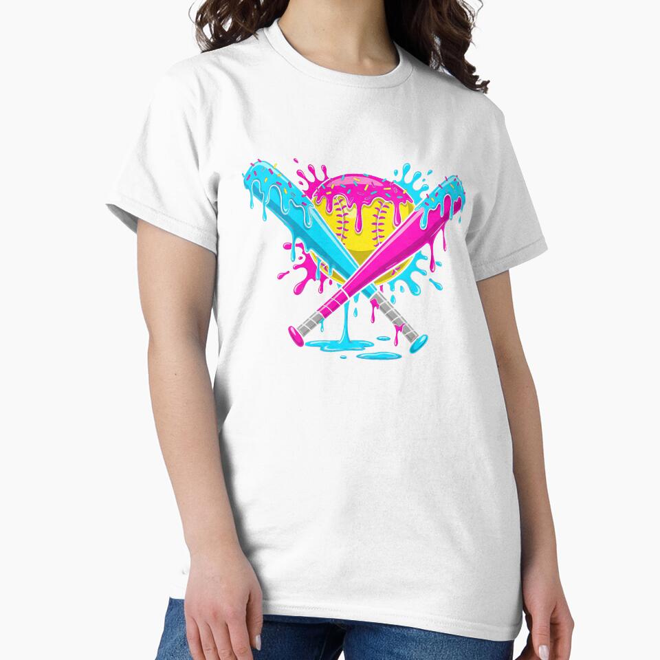 Softball Player Ice Cream Funny Drip by diyoor