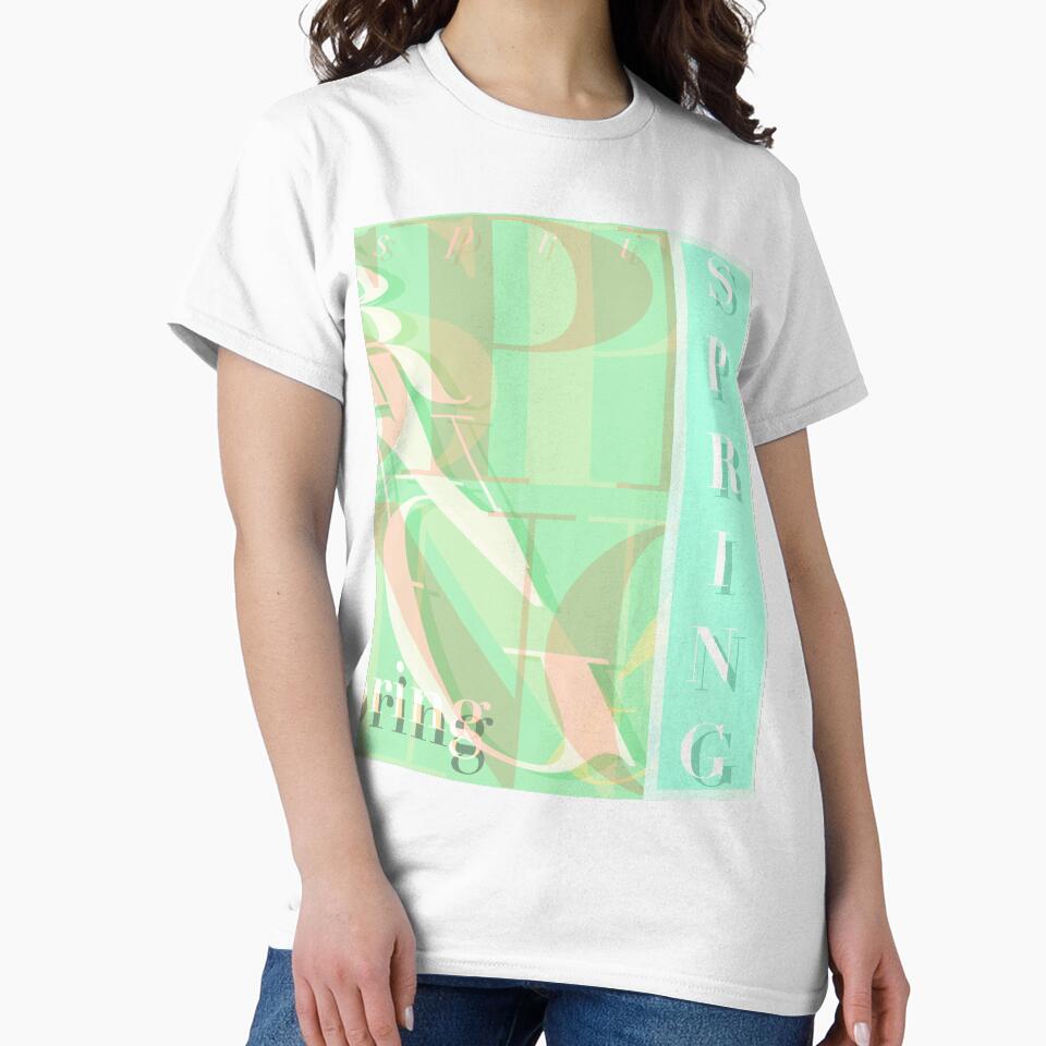 Copy of Spring Green Text Pattern Design by jociart