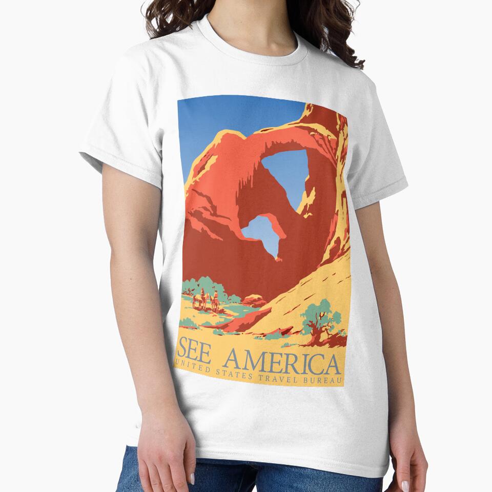 Classic Vintage 'See America' Poster: Explore the Nostalgic Charm of the American West - United States Travel Bureau by paulo silveira