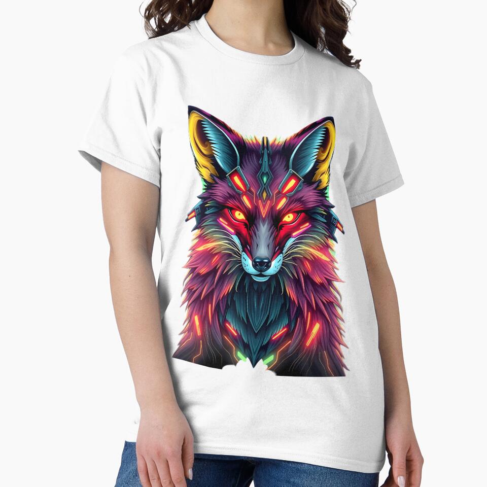 Neon Cyber Fox by DaniArtDesign81