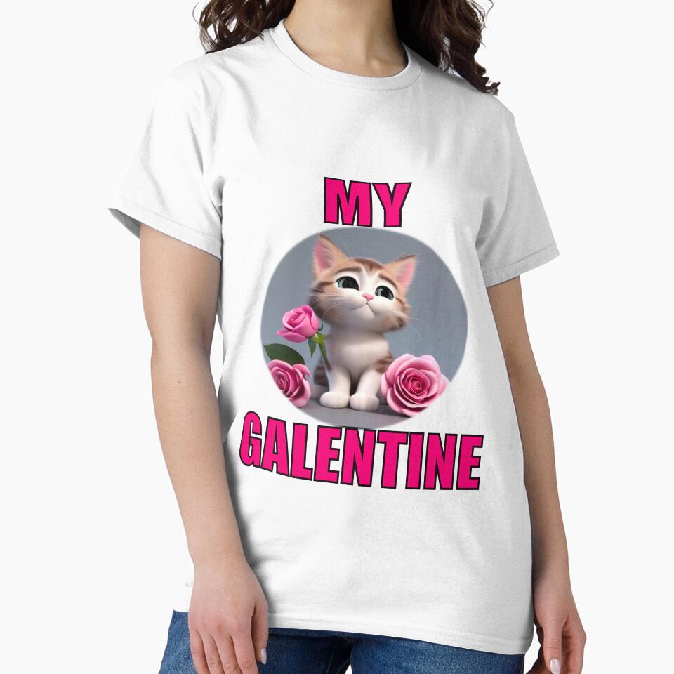My Super Cute kitten on Galentines day and Galentines party, gift idea for Galentines day by sailorsam1805