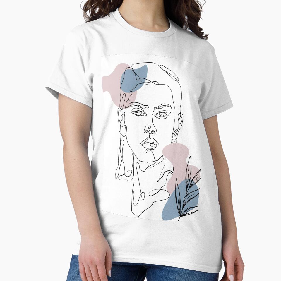 Female minimalist line art by Artandstonesgr