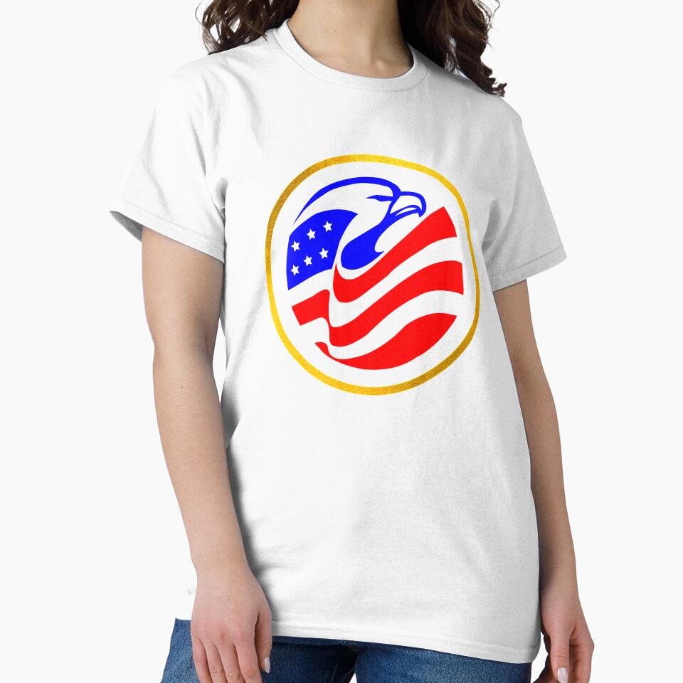 Eagle Flag Circle by artistoutfitter