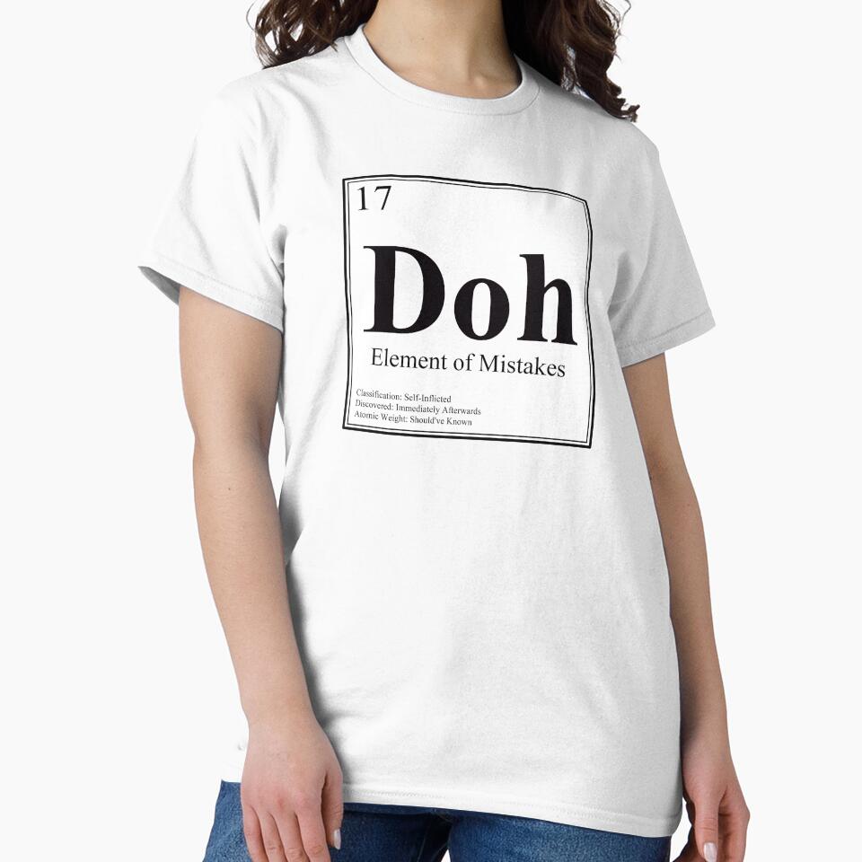 Doh - Element of Mistakes - Funny Periodic Table Card by Estalon