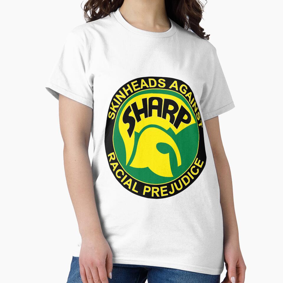 Trad Skin SHARP Skins against racism in black gold green design by ModSupporters