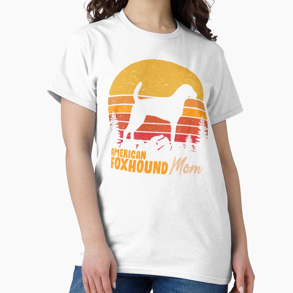 American Foxhound Dog Mom Vintage Retro by rafaeltto