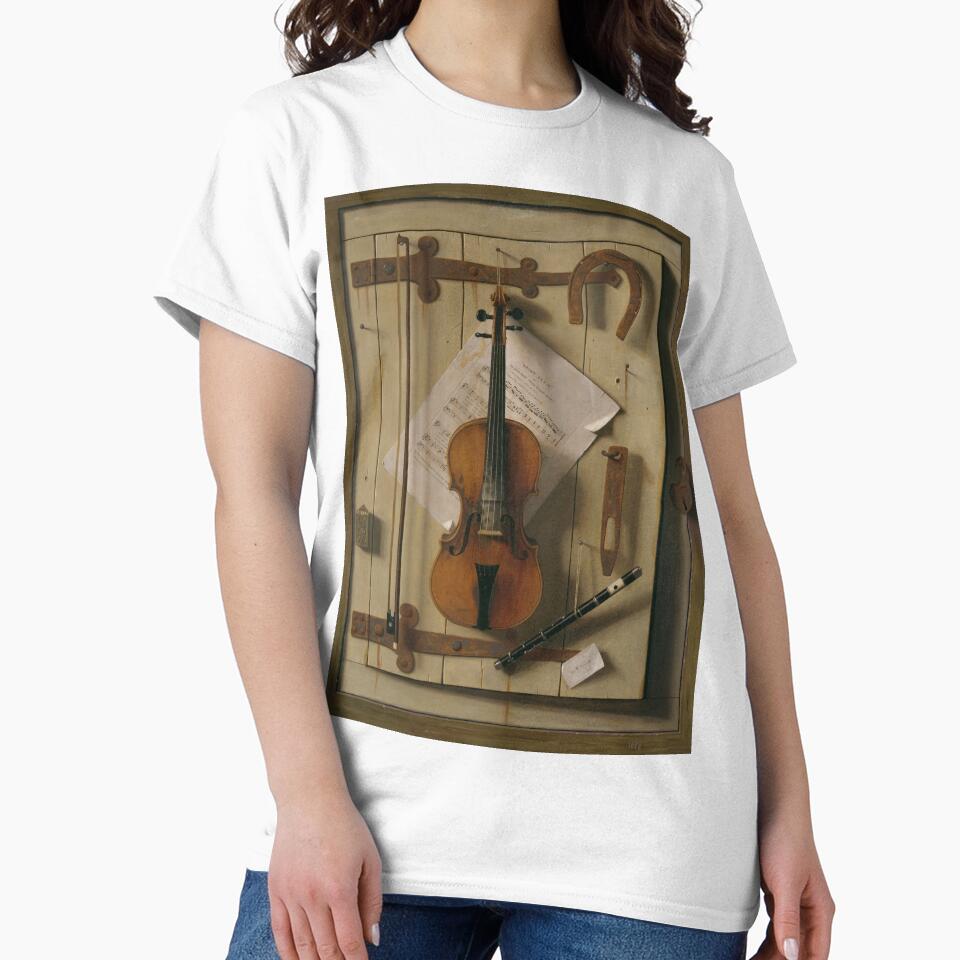 Still Life: Violin and Music, William Michael Harnett, American 1888 by CulverCrafts