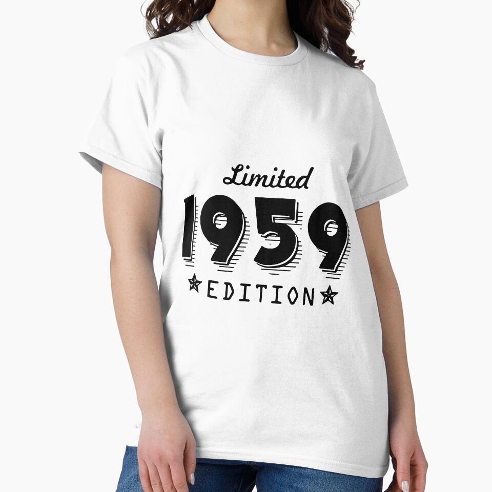 Vintage 1959 Limited Edition Classic Gift Premium Apparel Funny Holiday Xmas by DesignByHeartUK