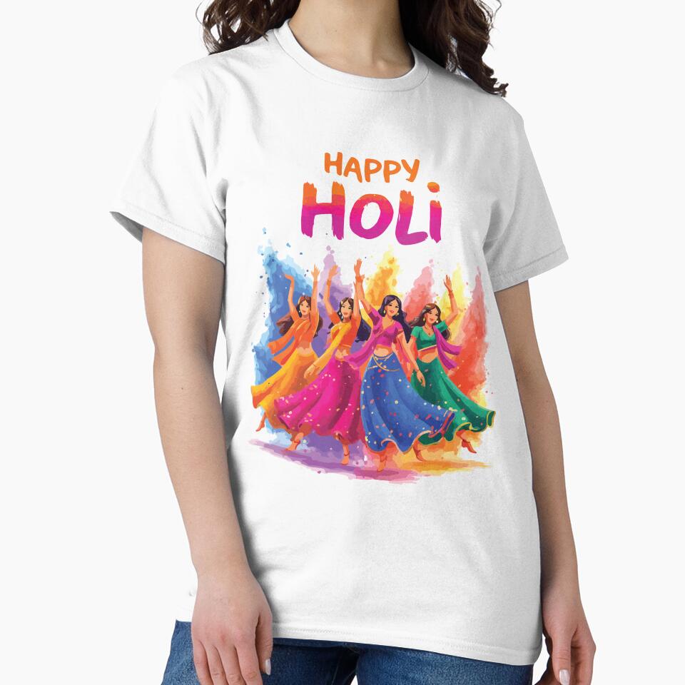 Happy Holi Festival Color Splash Indian Celebration Dance by kiralynstration
