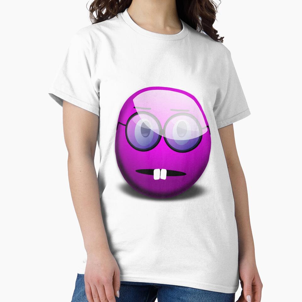 Emoji Purple T-Shirt by vipinder