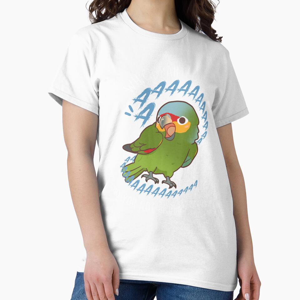 Red-lored Amazon Parrot Aaaa by Clara Hollins
