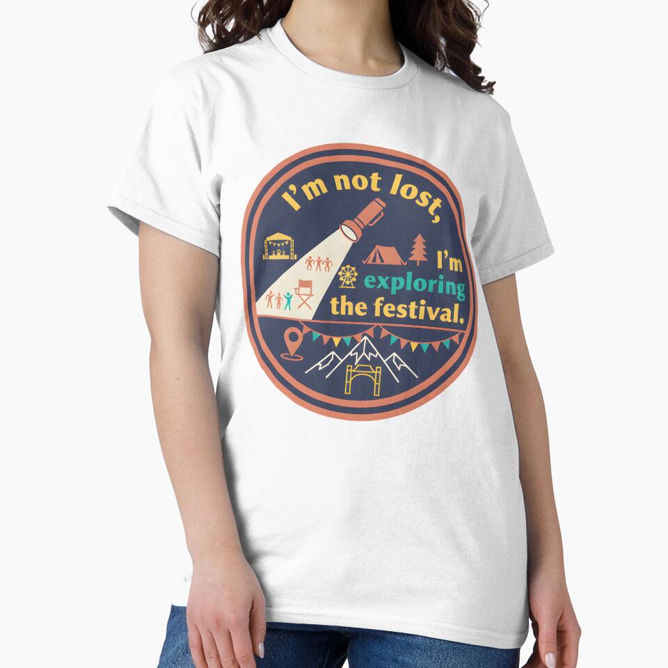 I'm Not Lost – Fun Festival Explorer Design in a Retro Look by Fuechse