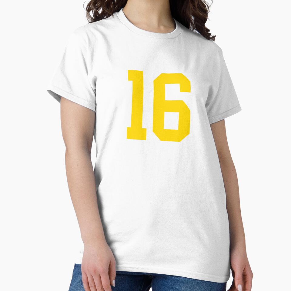 Bold Yellow Sports Number 16 by NECHSTORE