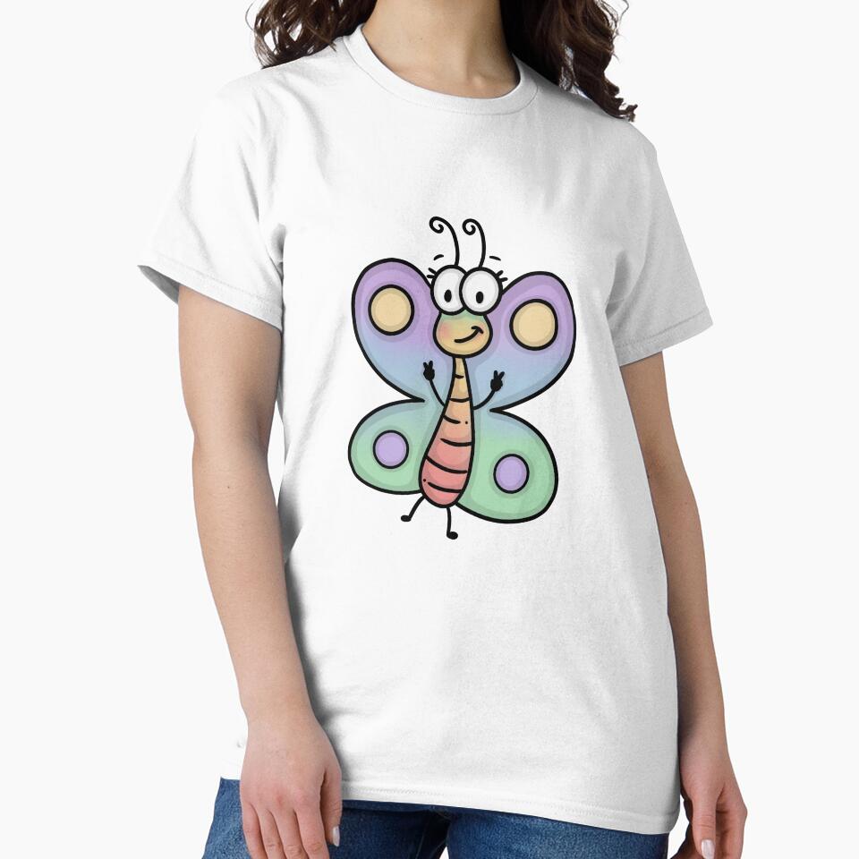 butterfly holding up peace signs by melinasauermann