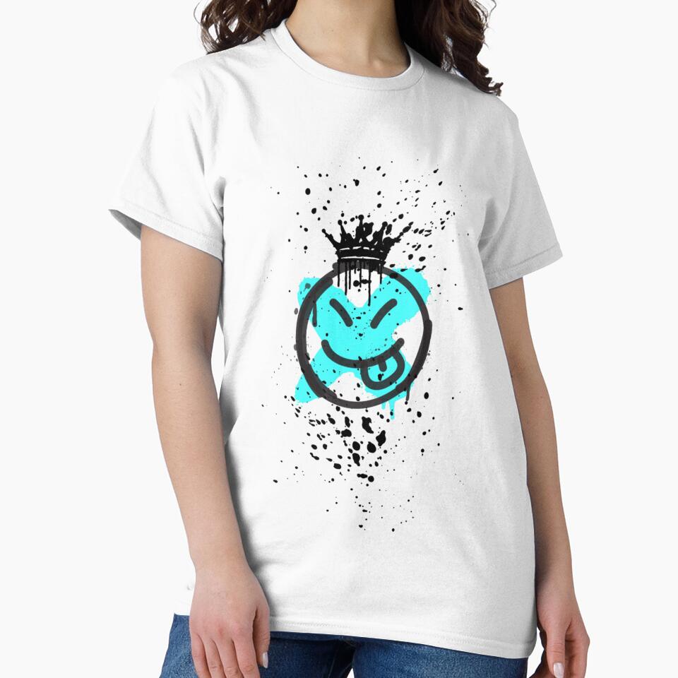 Graffiti X Face – Abstract Street Art Smiley with Drip Effect by IN10CT