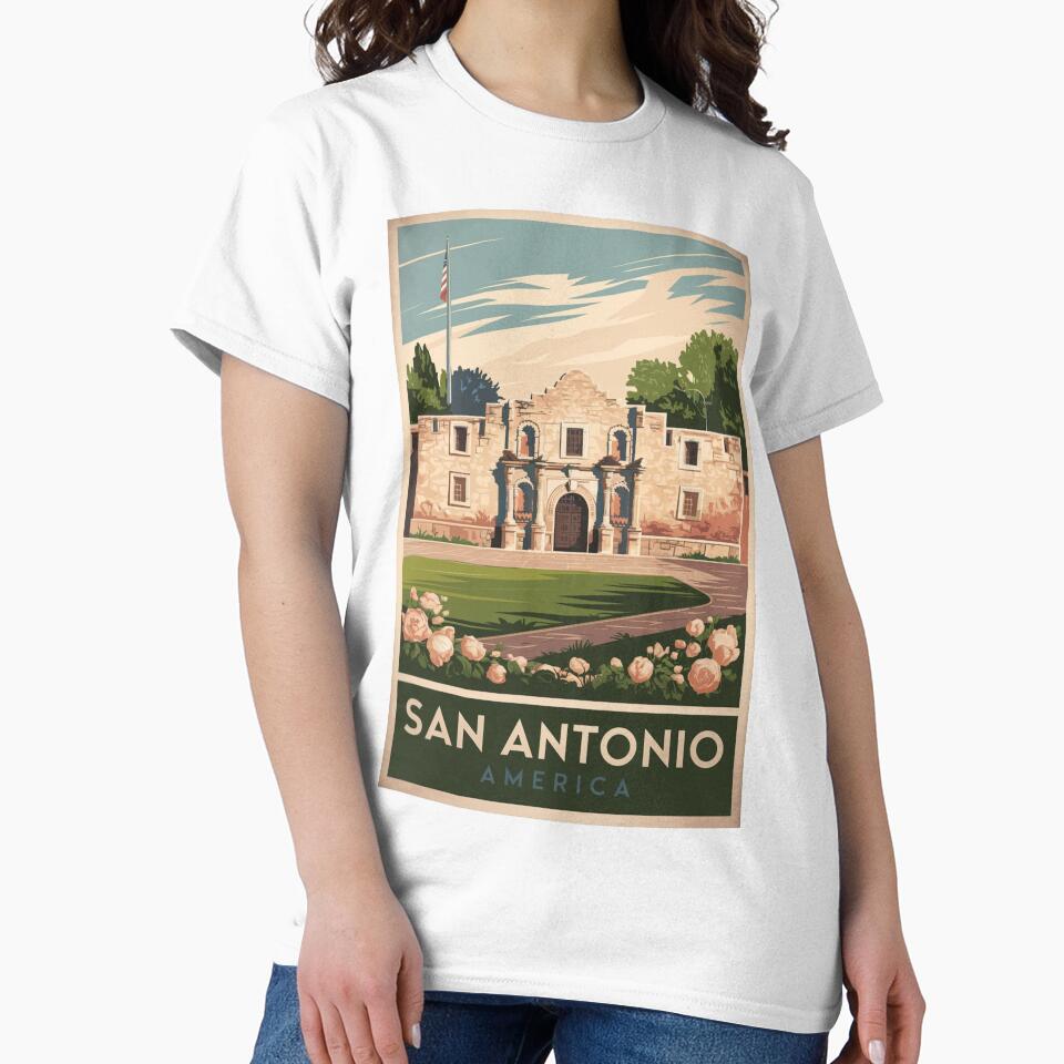 San Antonio Vintage Travel Poster by TravelerRat