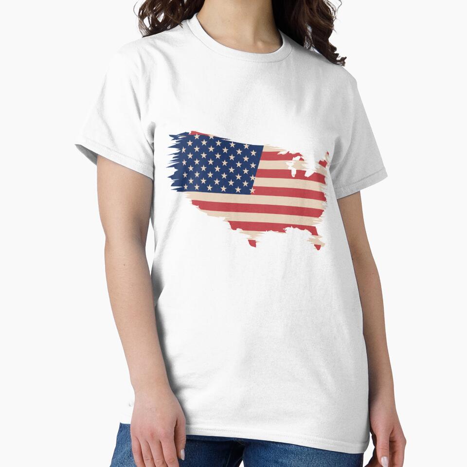 USA flag vintage by Brontorino