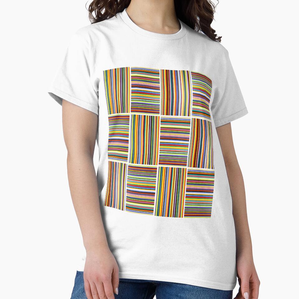 Colorful Lines Pattern by Kitslam Art