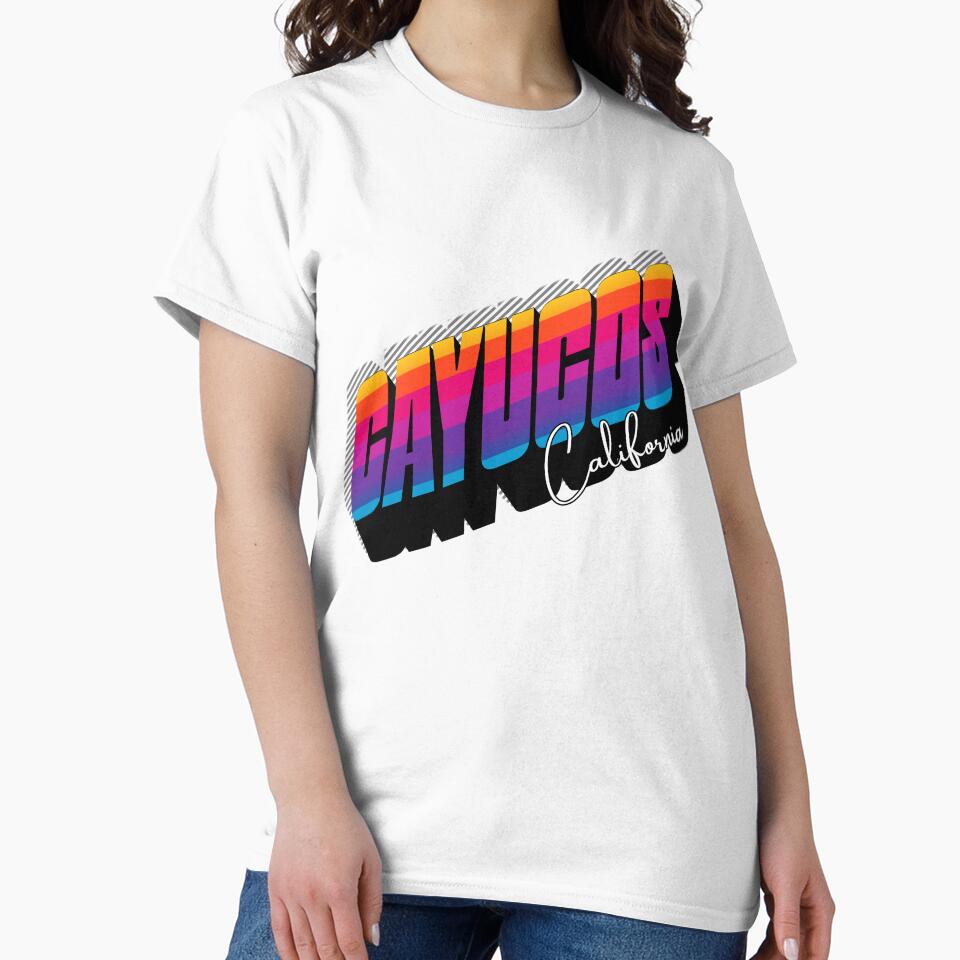 Cayucos, California Retro 80s Sunset Gradient Design by DonnaRaine