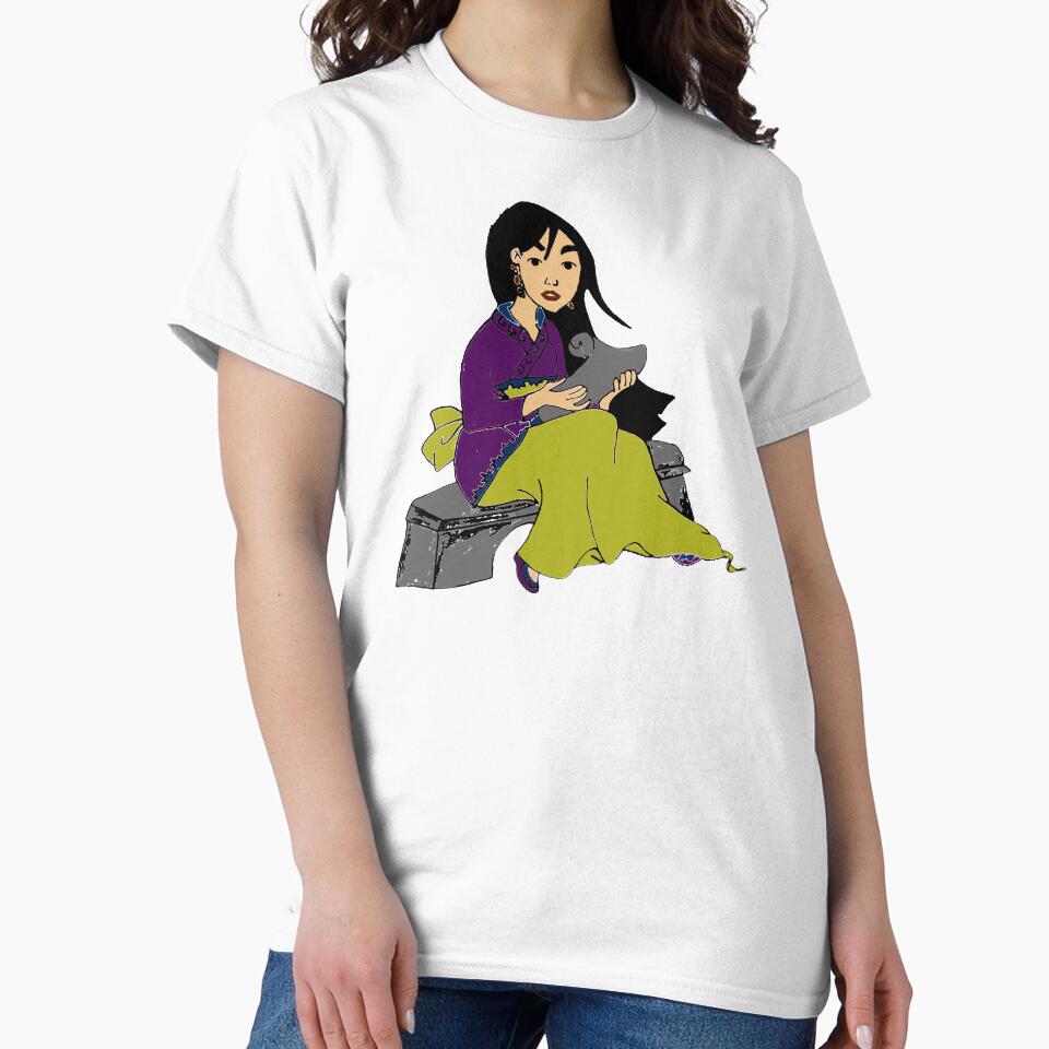 Beautiful girl reads a message design by storefunnypets