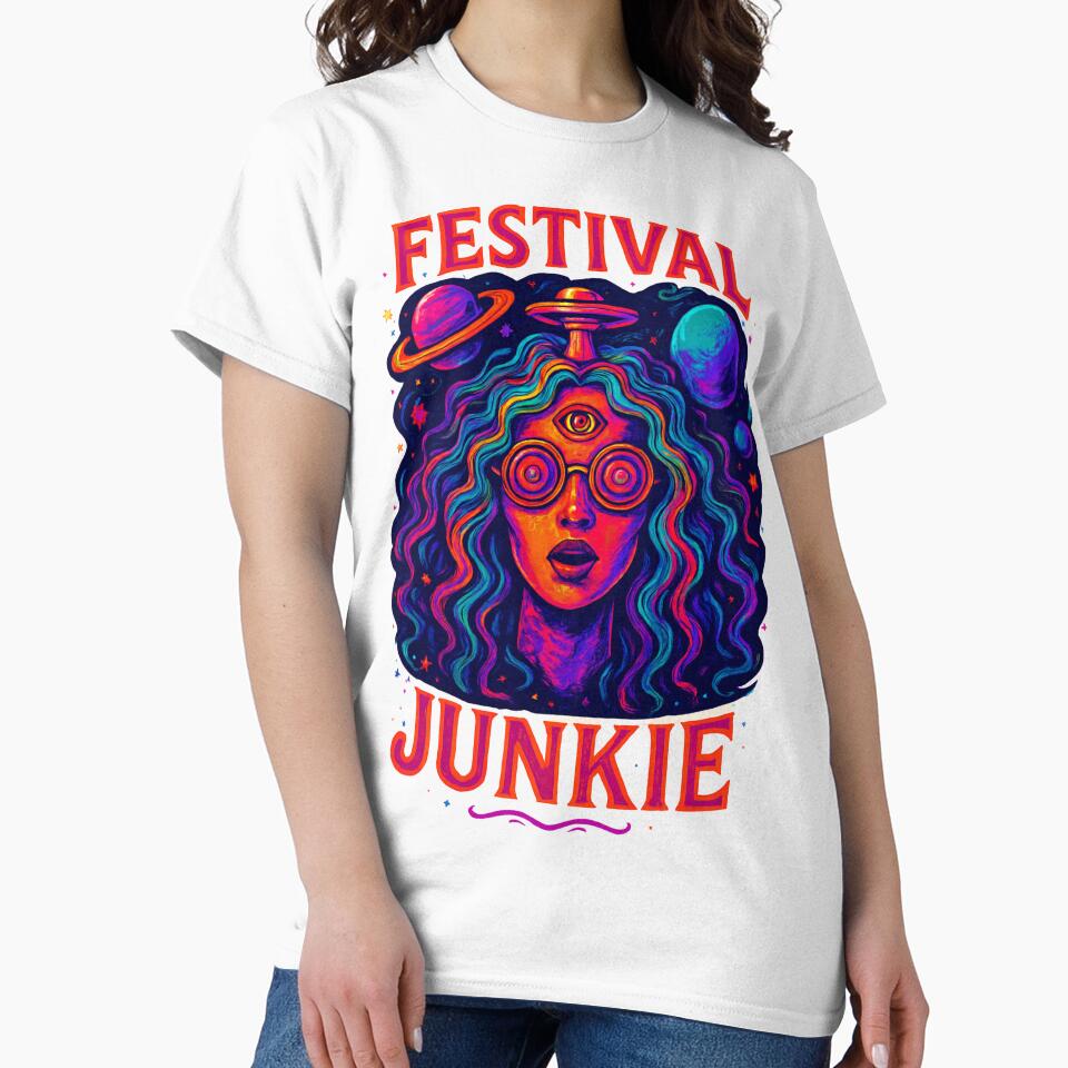 Festival junkie, party lover, music, rave, techno by Chris-DesignLab