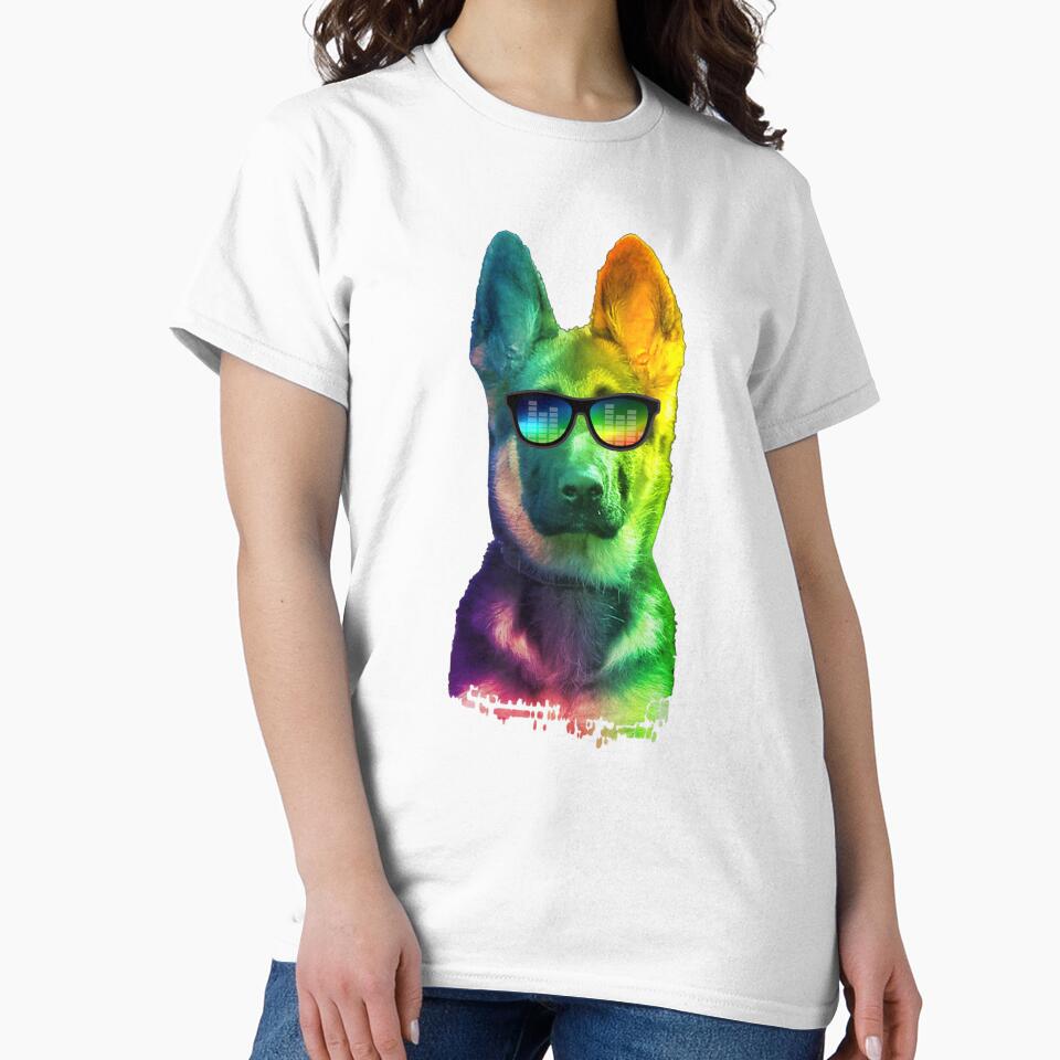 German Shepherd Dog. Colorful Dog by Raphael-Hogan