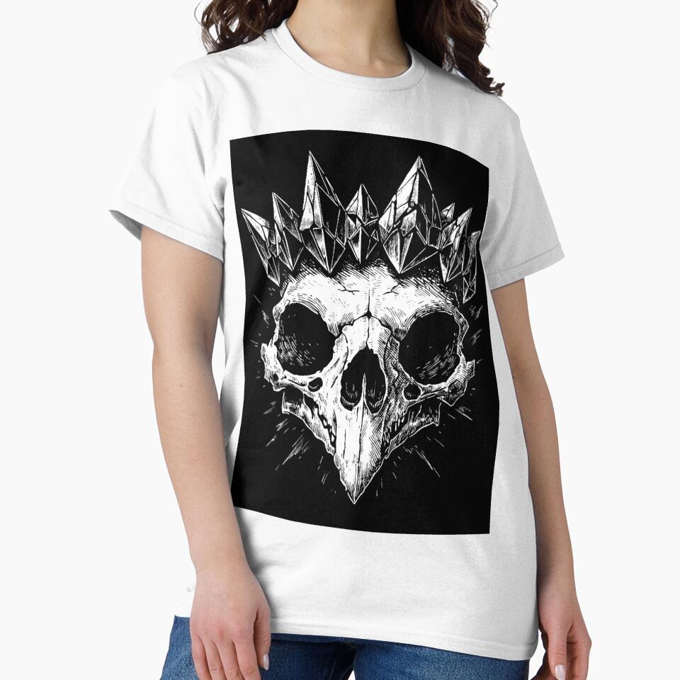 RALEOX Imperial Raven Skull Gothic Luxury Streetwear Graphic by RALEOX