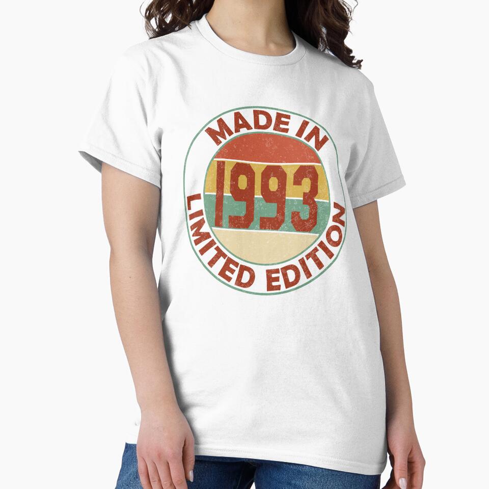 Made In 1993 Limited Edition Retro Vintage by Qudkin
