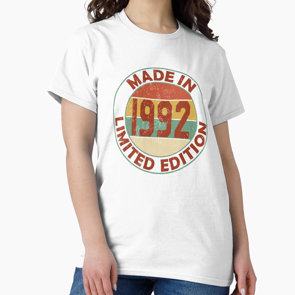 Made In 1992 Limited Edition Retro Vintage by Qudkin