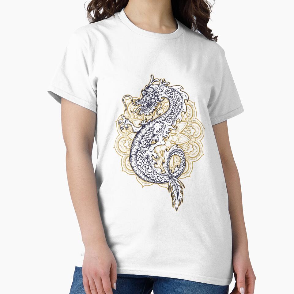 Chinese dragon mandala by ahashki