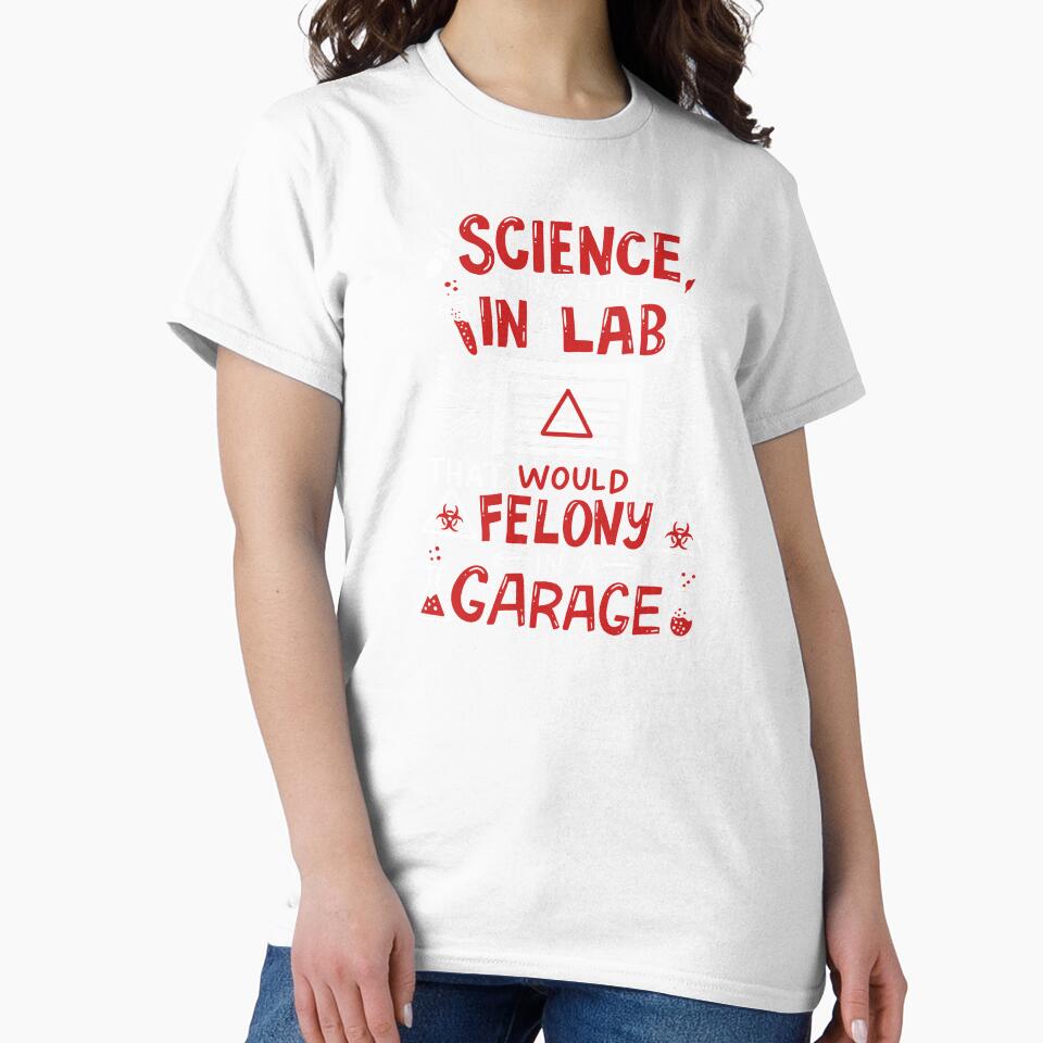 Science Stuff In A Laboratory Chemical Experiment by haselshirt