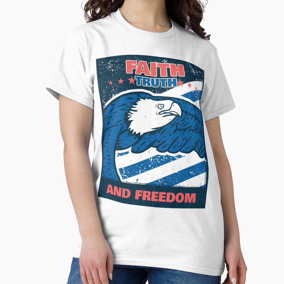 Faith Truth and Freedom America Christian T-Shirt by Beacon House