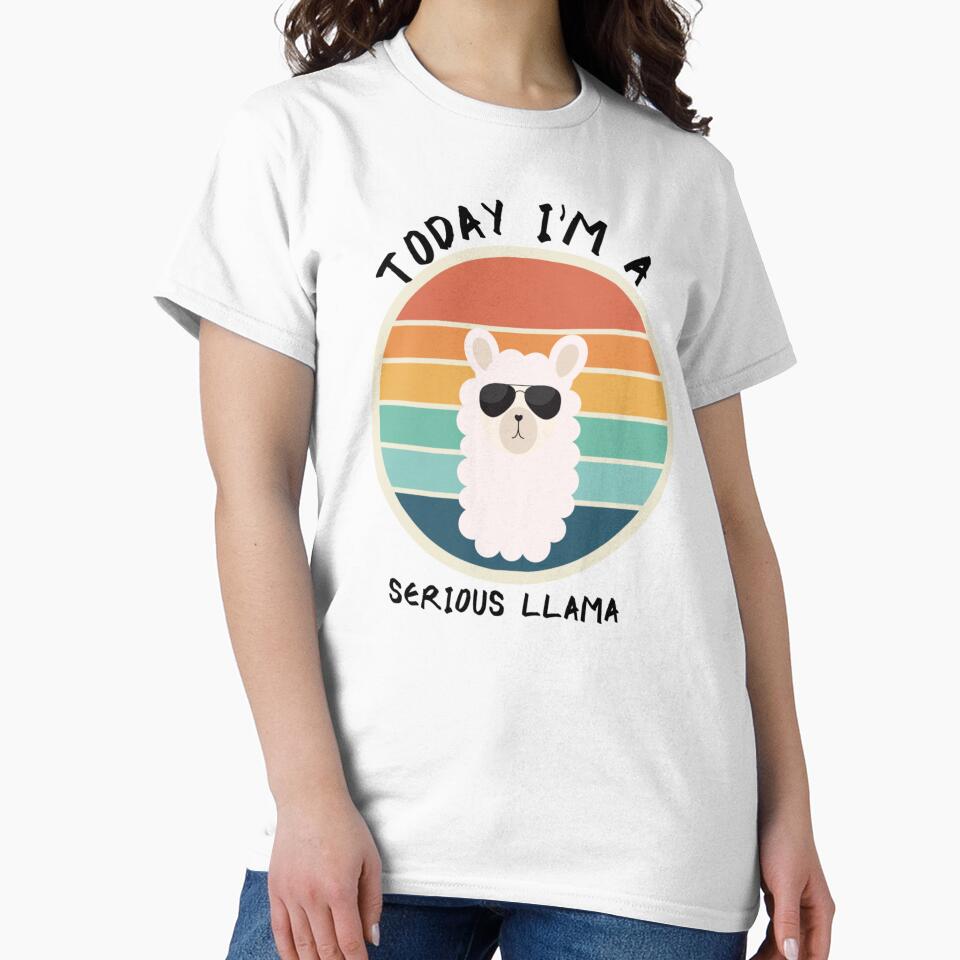 Today I'm A Serious Llama by RGCollectiveCo – Wearable Art & Design